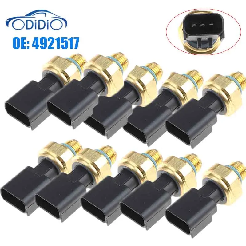 

10 pcs ODIDIO 4921517 3 Pins Oil Pressure Sensor 4921744 4087991 For Cummins ISX ISM ISX11.9 ISX15