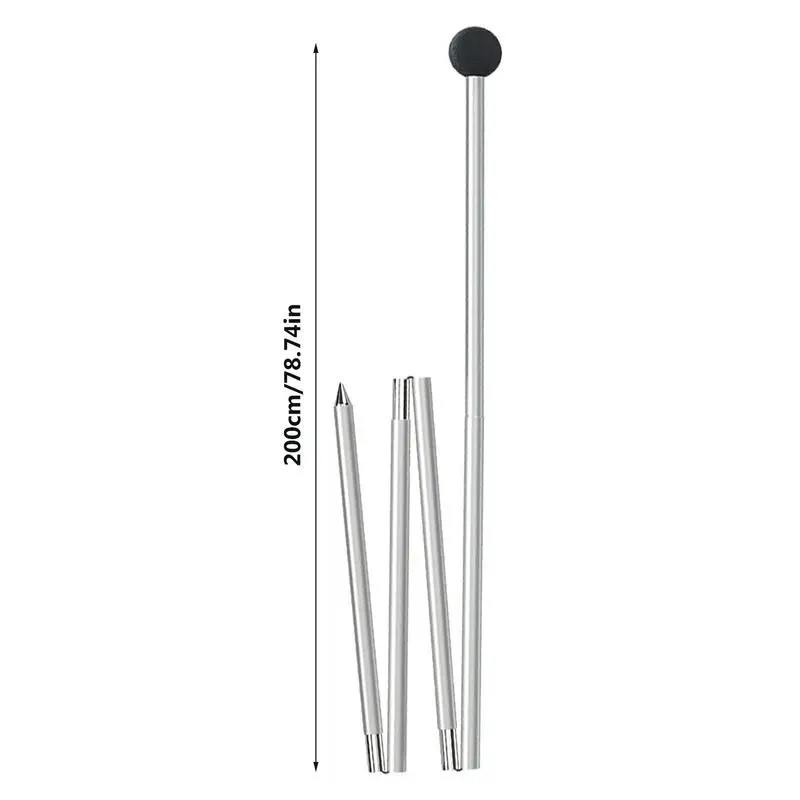 Outdoor Aluminum Canopy Pole Beach Tent Support Frame Top Ball Telescopic Hall For Camping Tarp Support