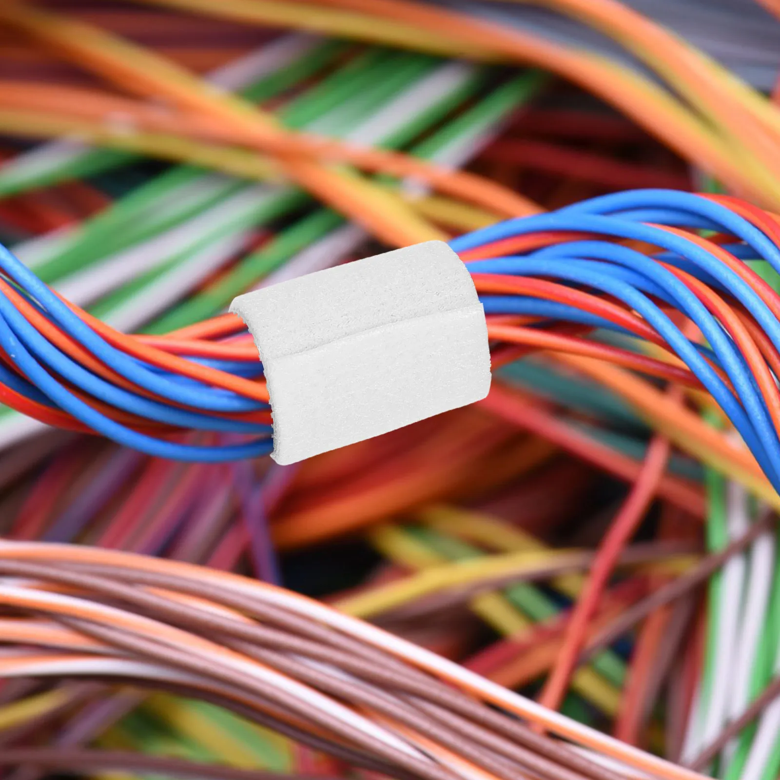 1 롤 케이블 정리기 유연한 자체 접착식 후크 루프 코드 정리기 스트립 타이 재사용 가능한 다목적 케이블 관리 스트랩