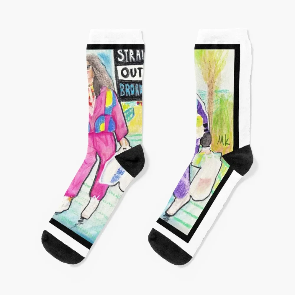

Broad City Socks Novelties Sports designer brand loose Women's Socks Men's