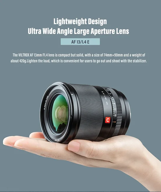 Do Brasil 】 Viltrox 13mm 23mm 56mm F1.4 APS-C Camera Lens for 