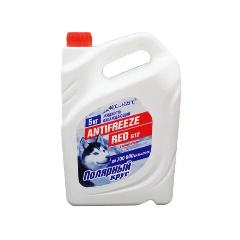 Liquid Coolant "antifreeze" "polar Circle" G12 (red) 5 Kg. Engine Oil AliExpress