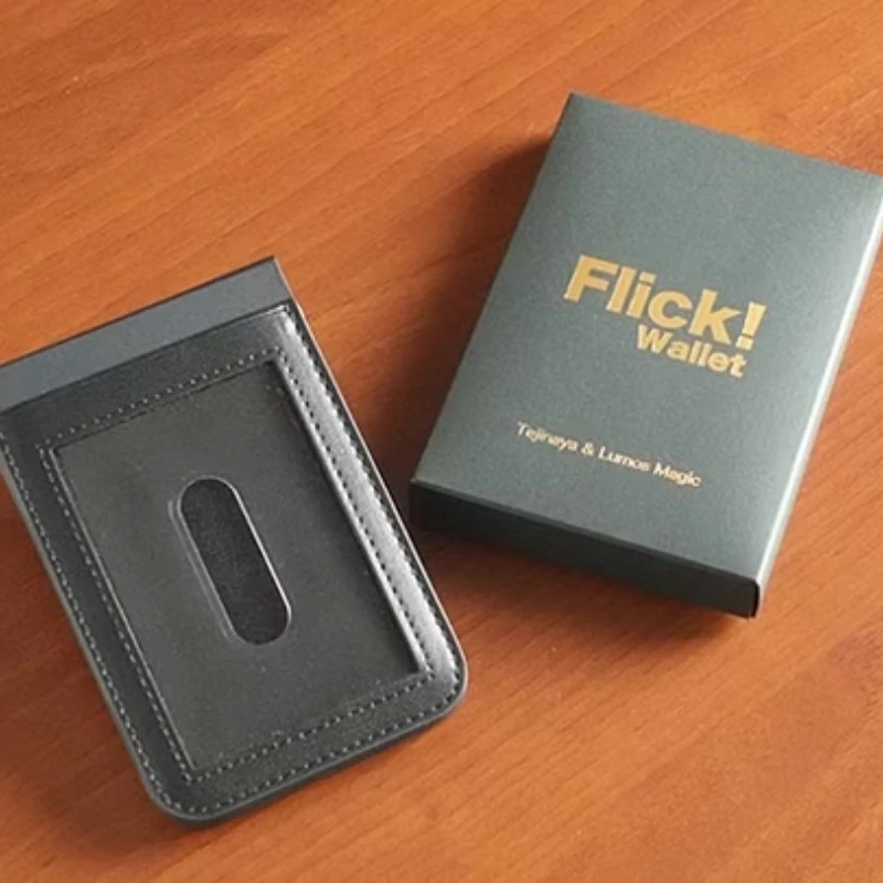 

Flick Wallet by Tejinaya Close Up Magic Tricks Magia Magie Magicians Prop Illusion Gimmick Tutorial