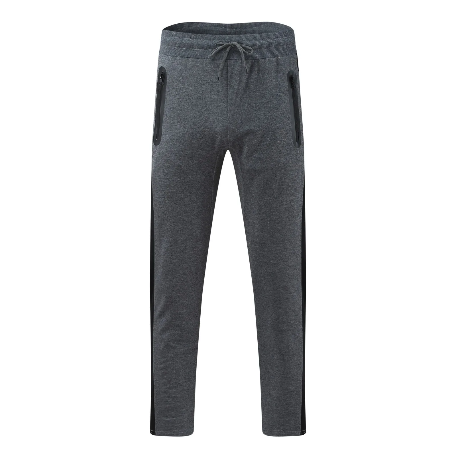 Men's Jogging Pants Sports Sweatpants Fitness Slim Trousers Casual Jogging Street Pants With Zipper Pockets Men's clothing fruit of the loom sweatpants