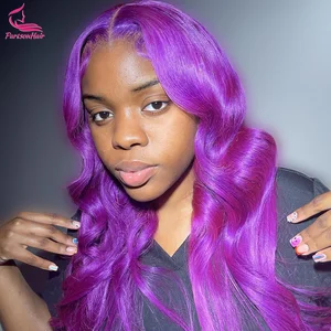 Purple 13x6 Lace Front Wig Body Wave Wigs For Women 613 Colored 13x4 HD Lace Front  Human Hair Wigs 250 Parkson