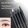 Hard Microblading Eyebrow Pen Natural Wild Brows Eye Brow Definer Enhancers Pencil Waterproof Long Lasting 2