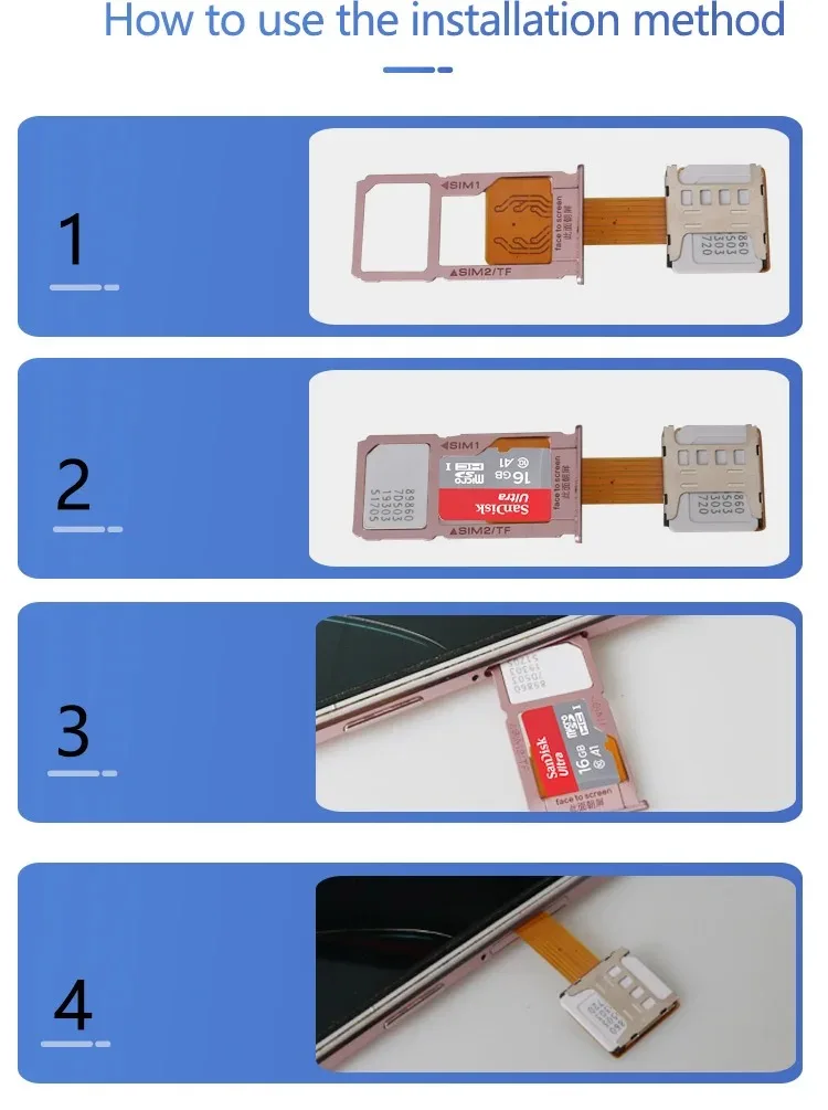 Flexible cable of the SIM extender shown in detail