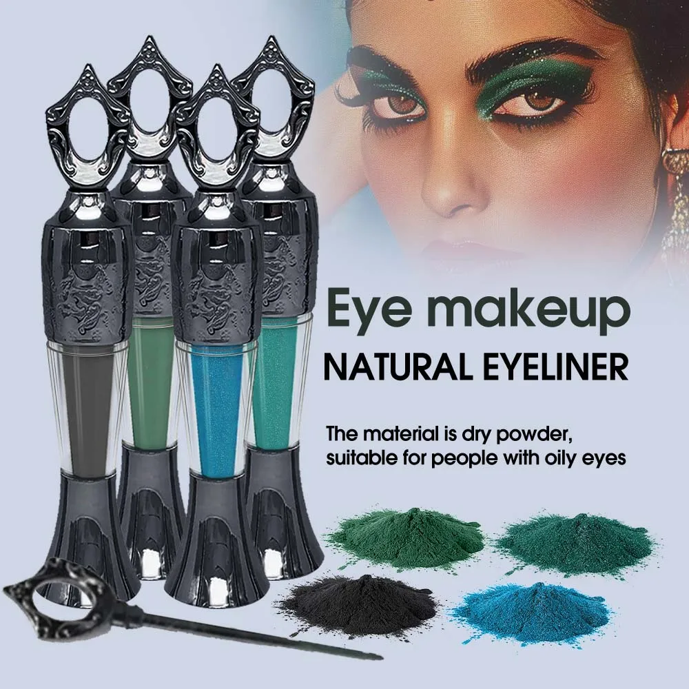 Powder Eyeliner Natural Long-Lasting Eyeliner for Middle Eastern Africa Women