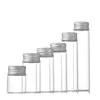 15X 10-100ml Glass Storage Bottle Mason Jars Glass Bottle Vial Glass Jars Black/Silver/Gold Aluminum Cap Wedding Glass Bottles 1