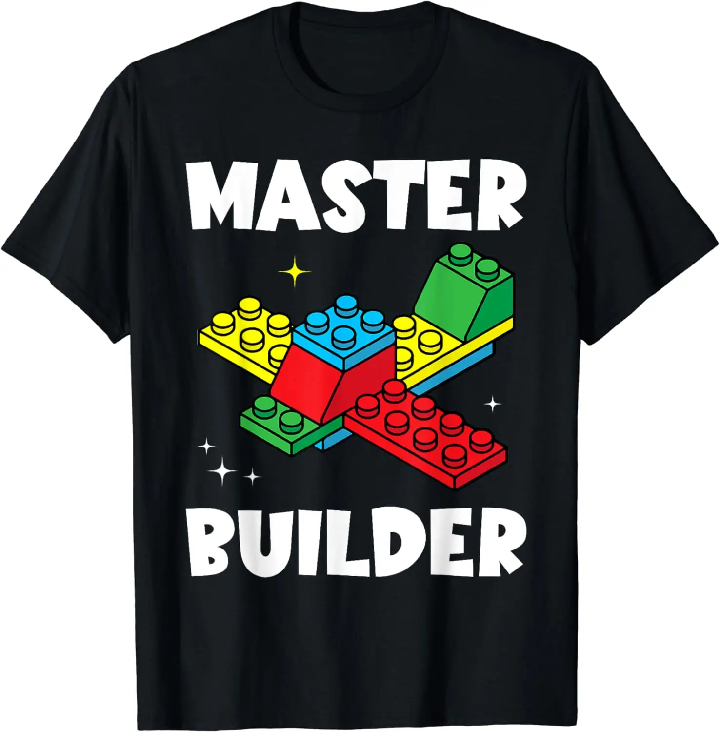 Master Builder Kinder Bausteine Ziegel Spielzeug Master Builder T-Shirt Streetwear Grafik T-Shirts Männer Kleidung Camisetas