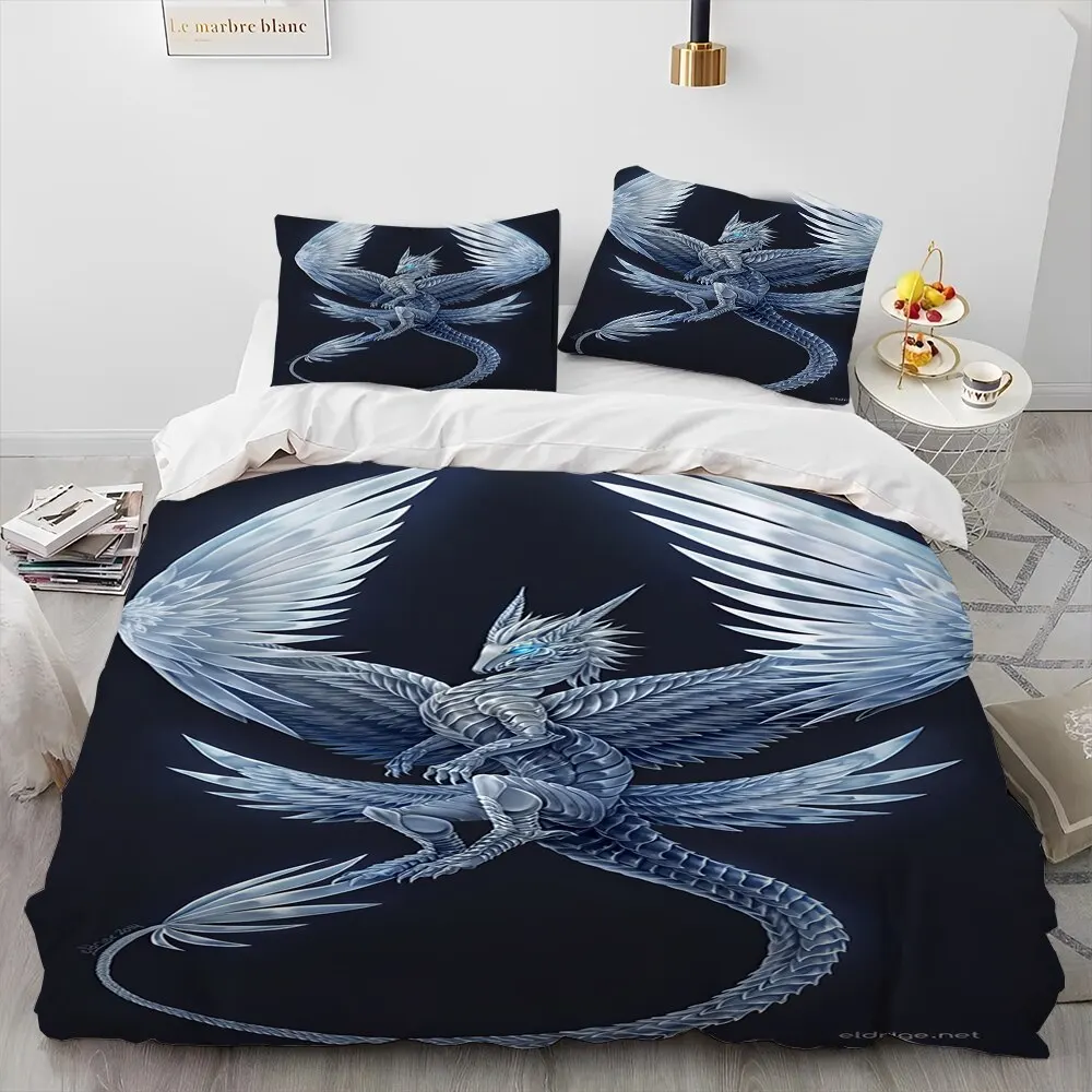 3D Flying Dragon 6195 Ciruelo Bedding Bed Pillowcases Quilt