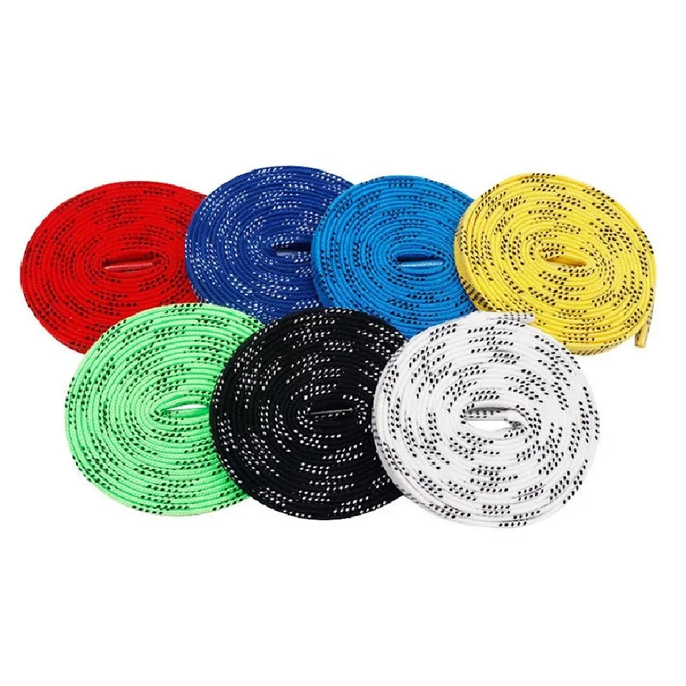 Lacets Cirés Hockey EIHI 244 Cm - Anti-gel Et Anti-casse - Polyester Résistant Pour Patins