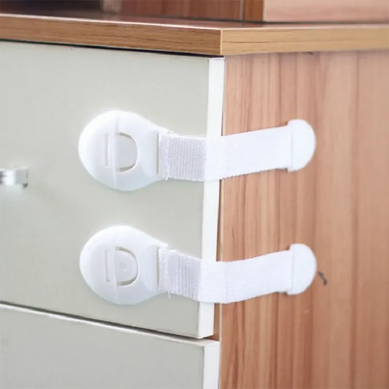 10PCS/Lot Baby Safety Protector Child Cabinet locking Multi-function Plastic Lock Protection Children Locking For Doors Drawers cabinet lock child lock safety lock