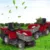 Customized Electric Riding Lawn Mower with Large Grass Bag Battery Powered Garden Tractor for Big Lawn Cutting 2
