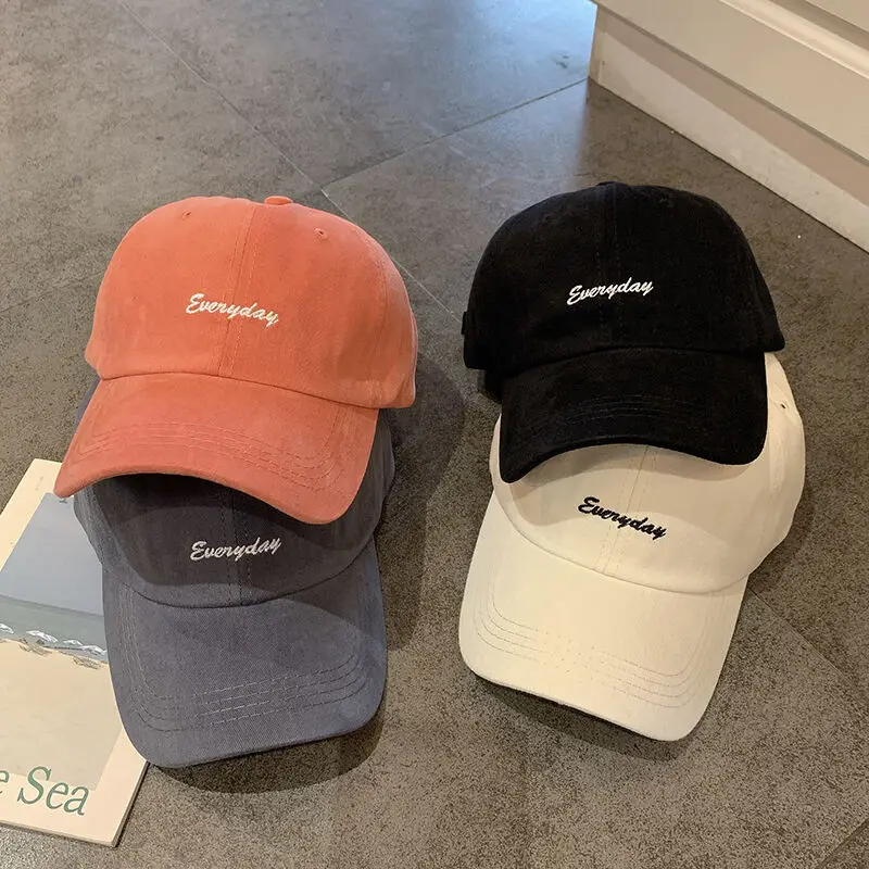 

Baseball Cap Women Summer Spring Soft Letter Embroidered Snapback Hats for Women Men Girls Kpop Casquette Cotton Gorro