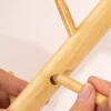 1Pc Bamboo Key Vertical Storage Holder Contemporary Home Entryway Organizer With Decorative Tray Desktop Jewelry Lipstick Tray 5