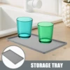 Non-slip Mat Jewelry Storage Tray for Kitchen Counter Bath Tub Vanity Delicate Finishing Decorative Bathroom Sink 5