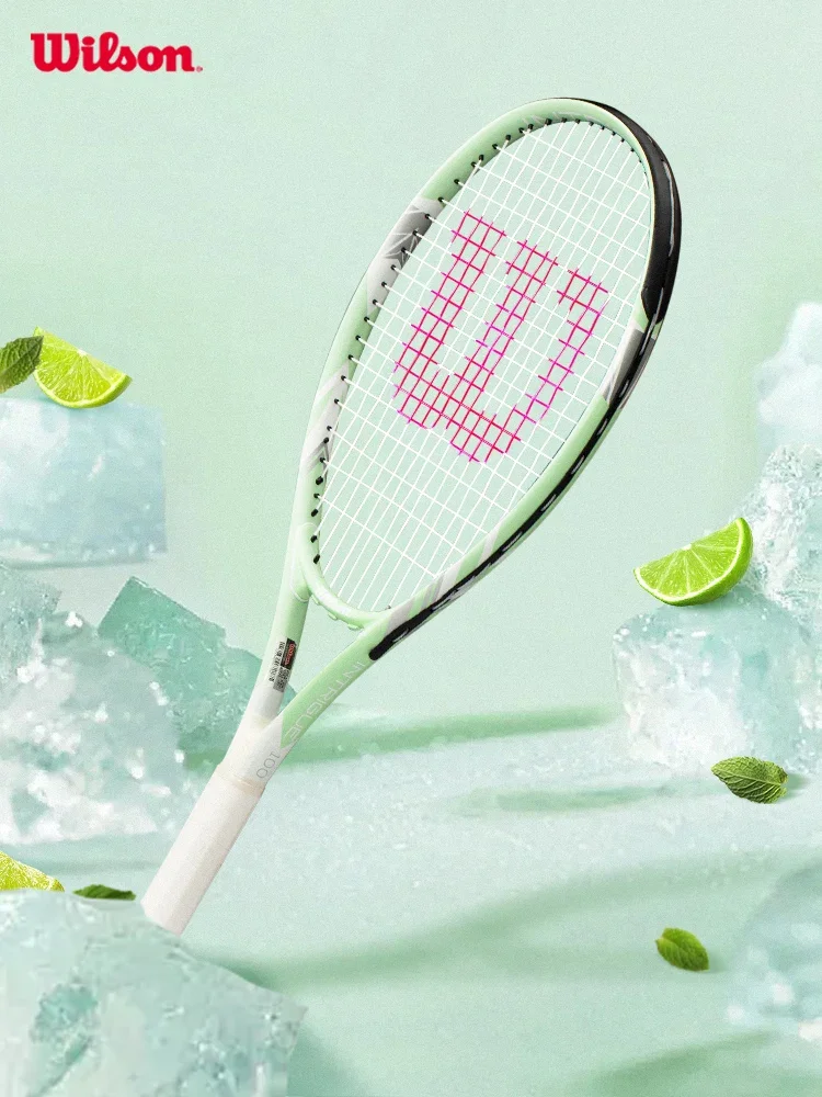 Wilson Tennis Rackets Professional Adults Beginner Carbon Alloy Rackets with Line Self-Practice Beginner Elastic Tennis Racket