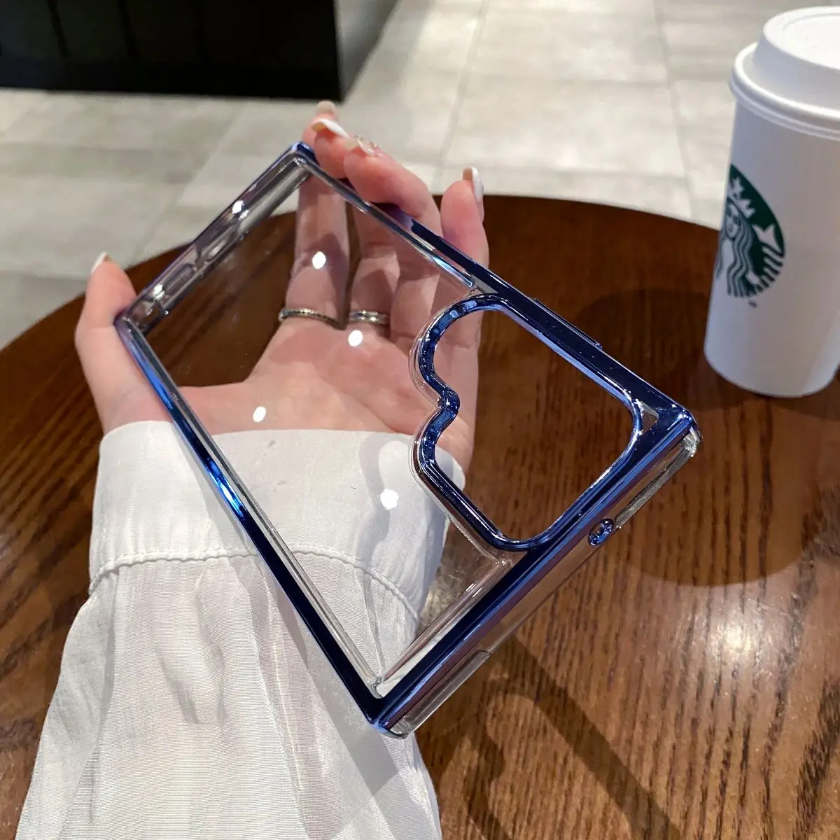 Custodia Antigoccia In Tpu Trasparente Galvanica Semplice Per Samsung S23 S22 S21 Plus Ultra S21 Fe