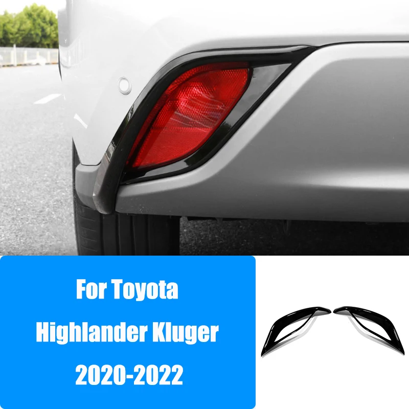 

Наклейки на заднюю противотуманную фару для Toyota Highlander Kluger 2020-2022 ABS, аксессуары для стайлинга автомобиля