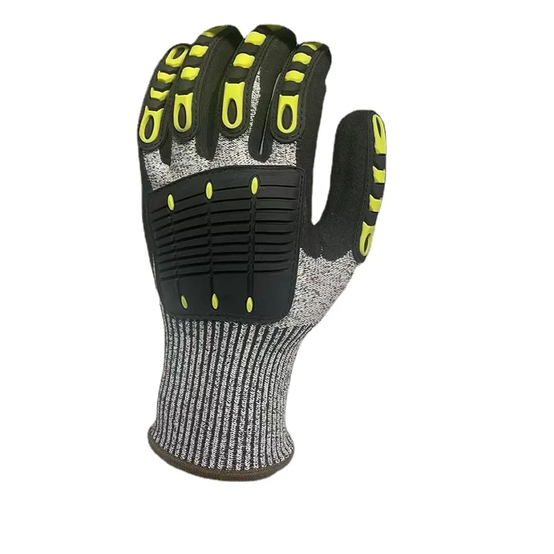 Anti Cut Gloves Mechanical TPR Protective Gloves Anti-vibration Anti-smashing Cycling Rescue