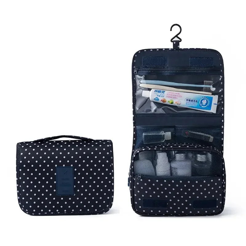 Cosmetic Bag Women Travel Pouch Waterproof Toiletries Beauty Organizer Ladies Bathroom Neceser Makeup Storage Bag With Hook cosmetic bag