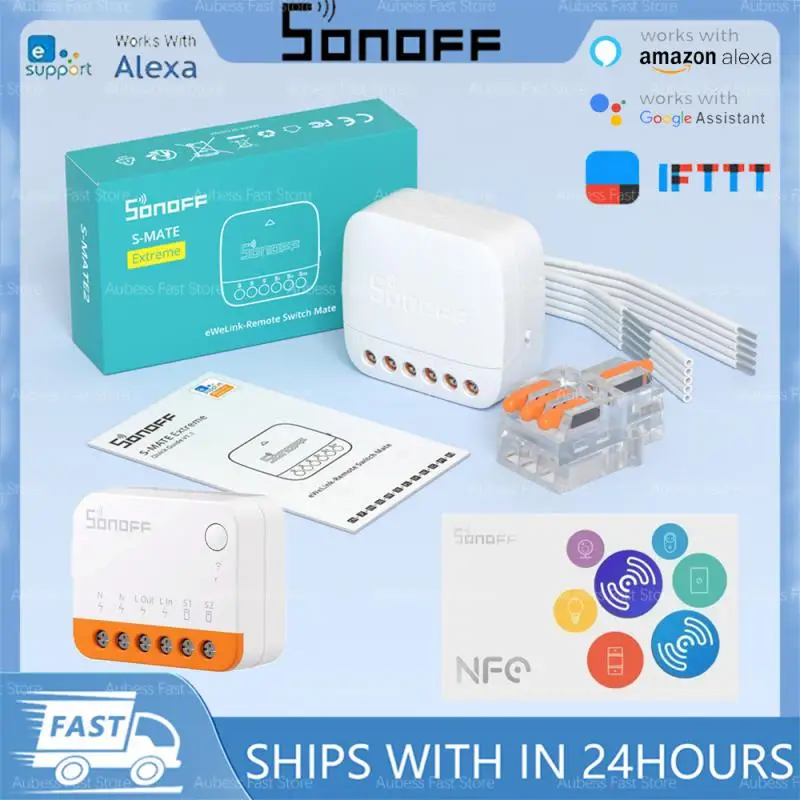

SONOFF Extreme Switch Mate S-MATE2 EWeLink-дистанционное управление через Smart Switch для умного дома, работа с Alexa Google Home IFTTT