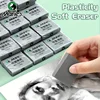 Marie's 2/4/6pcs Grey Plasticity Erasers Kneaded Rubber for Blend, Highlight, Shade, Smooth, Sketching, Drawing for Adults 1