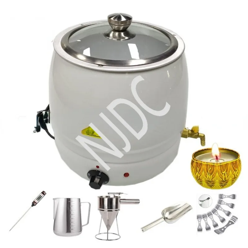 

Large Size Stainless Steel Candle Making Kit Machine Electric Melting Candle Wax Melter Contact Customer Service for Freight