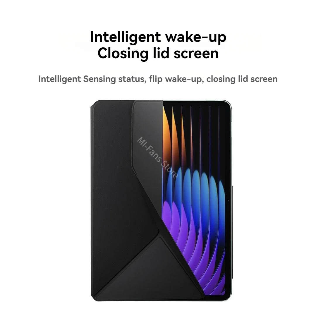 Premium PU Leather Magnetic Tablet Stand Cover - Folding Flip Case