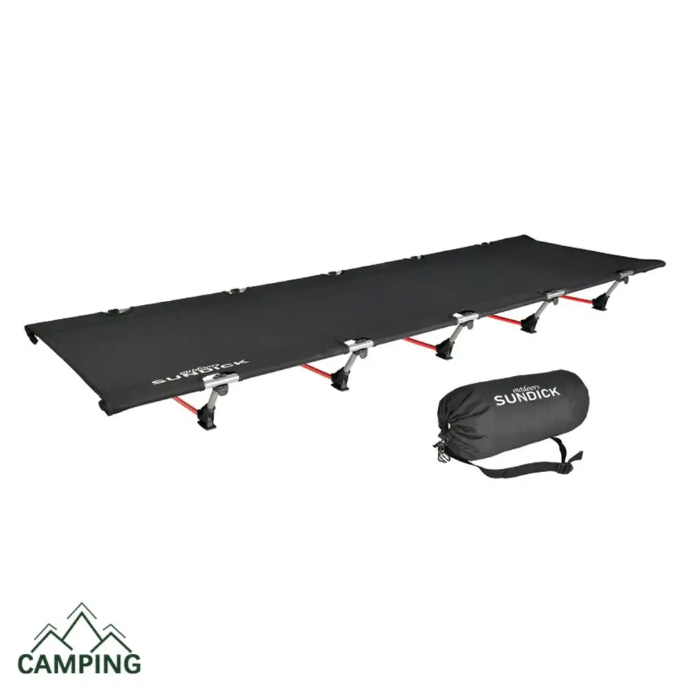 

Portable Foldable Camping Cot Single Person Outdoor Folding Bed 330LB Bearing Weight for Outdoor Sleeping Pad Camping Bed 야전침대