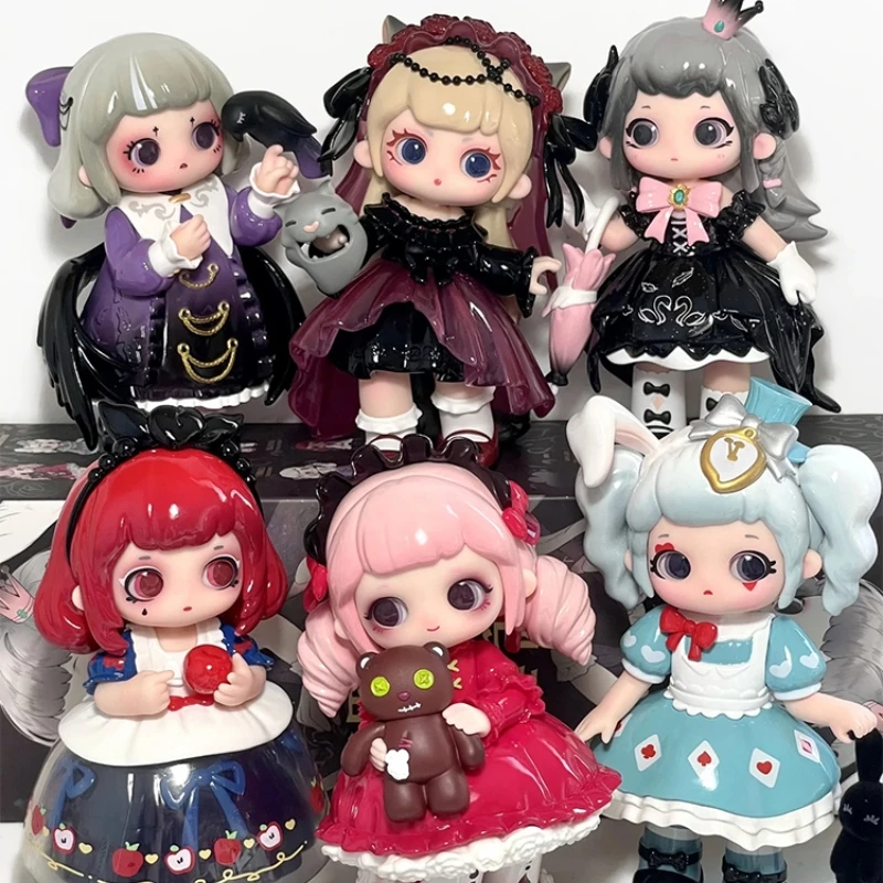

Genuine Ziyuli Blind Box Dark Fairy Tale Series Mysterious PVC Action Figure Cartoon Girl Model Guess Bag Toy Gifts