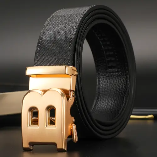 High Quality Leather Belt Men Luxury Brand Designer fashion Canvas Belts for Men Strap Male Metal Automatic Buckle Belt - Image 5