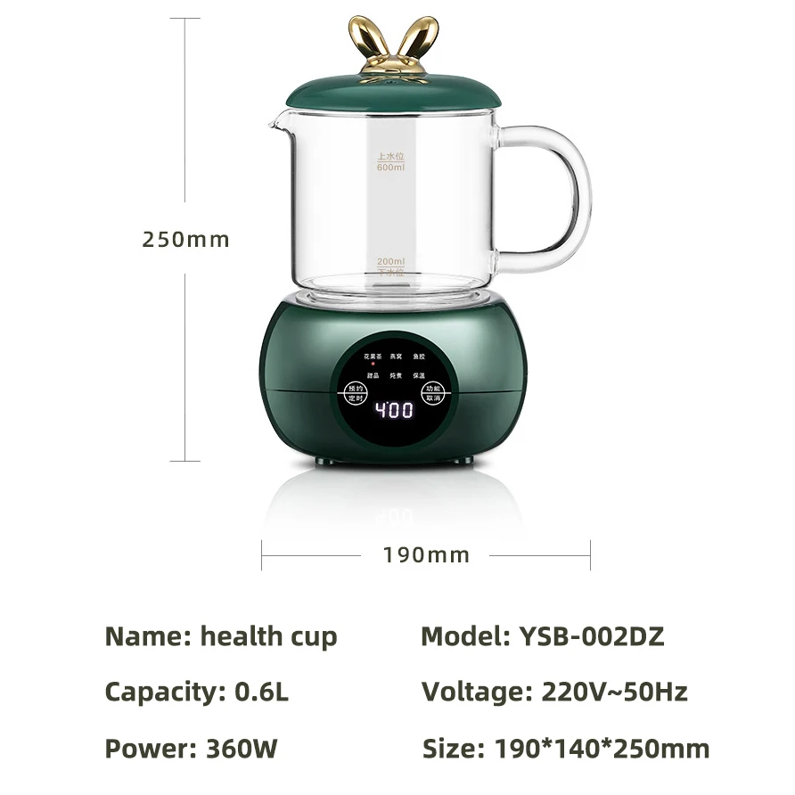 600ml Multifunctional Mini Health Pot Electric Stew Cup Tea Maker Heating  Cup Fully Bird Nest Stew Cup Home Office Gift - Electric Tea Stove/tea  Boiler - AliExpress