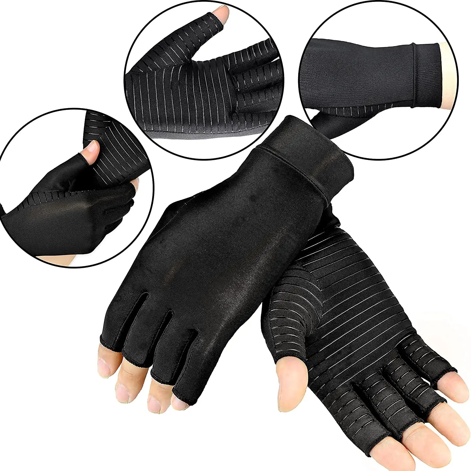 1 paar Arthritis Compression Handschuhe Frauen Männer Entlasten Hand Schmerzen Schwellungen & Karpaltunnel Fingerlose für Eingabe, unterstützung für Gelenke