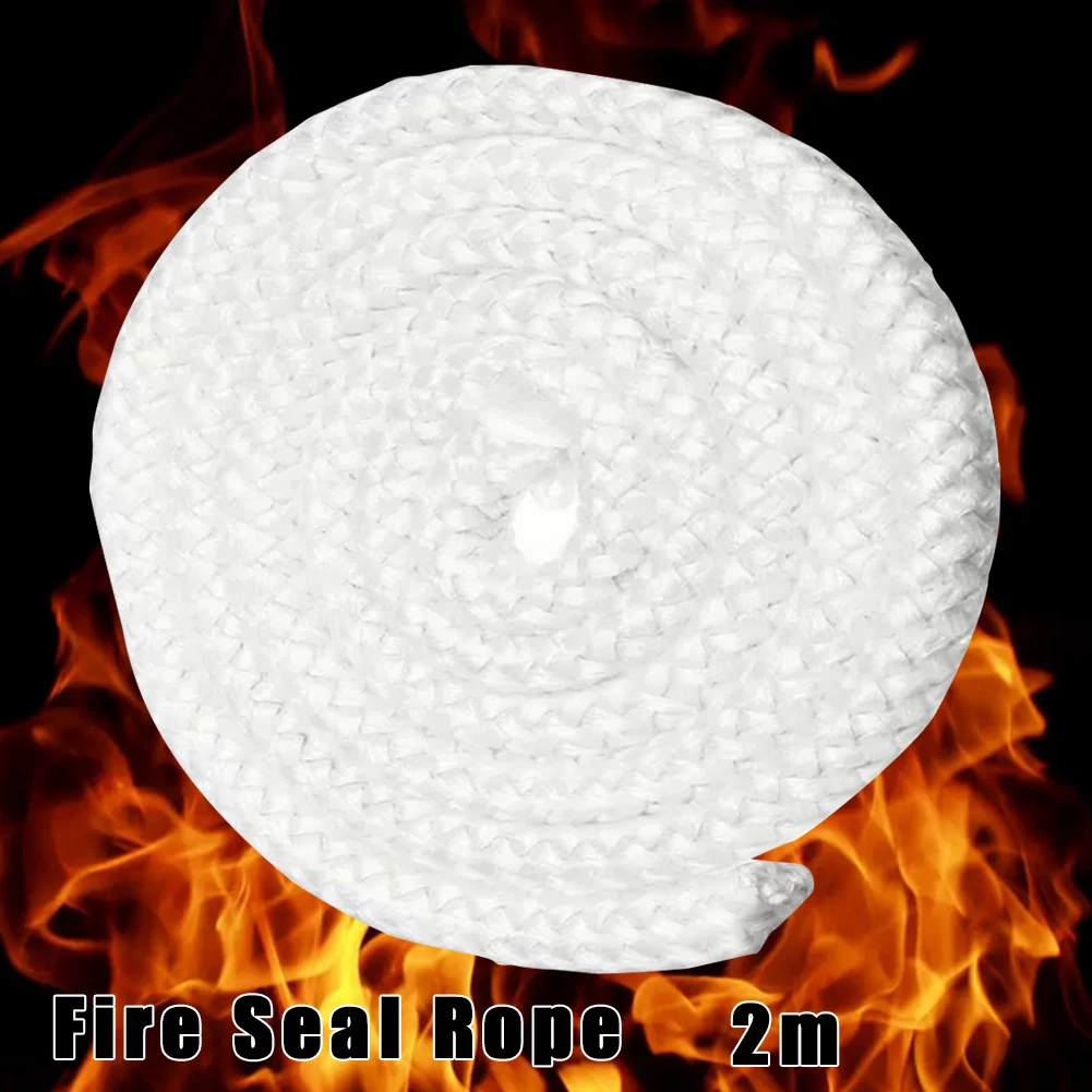 Description Picture 3 of item6/8/10/12mm Stove Fireplace Cord Fire Sealing Rope Fire Resistance Stove Seal Gasket 2m Fiberglass High Temperature Sealing Rope