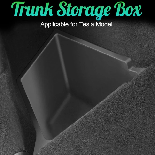 Car Trunk Side Storage Box For The US Tesla Model Y 2018-23 Hollow