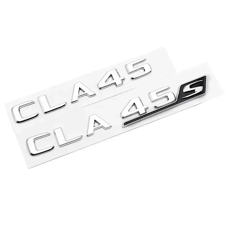 

ABS 3D хромированные буквы эмблема багажника автомобиля значок логотип наклейки для Mercedes CLA45 AMG C117 W117 CLA45S W118 C118 автомобильные аксессуары