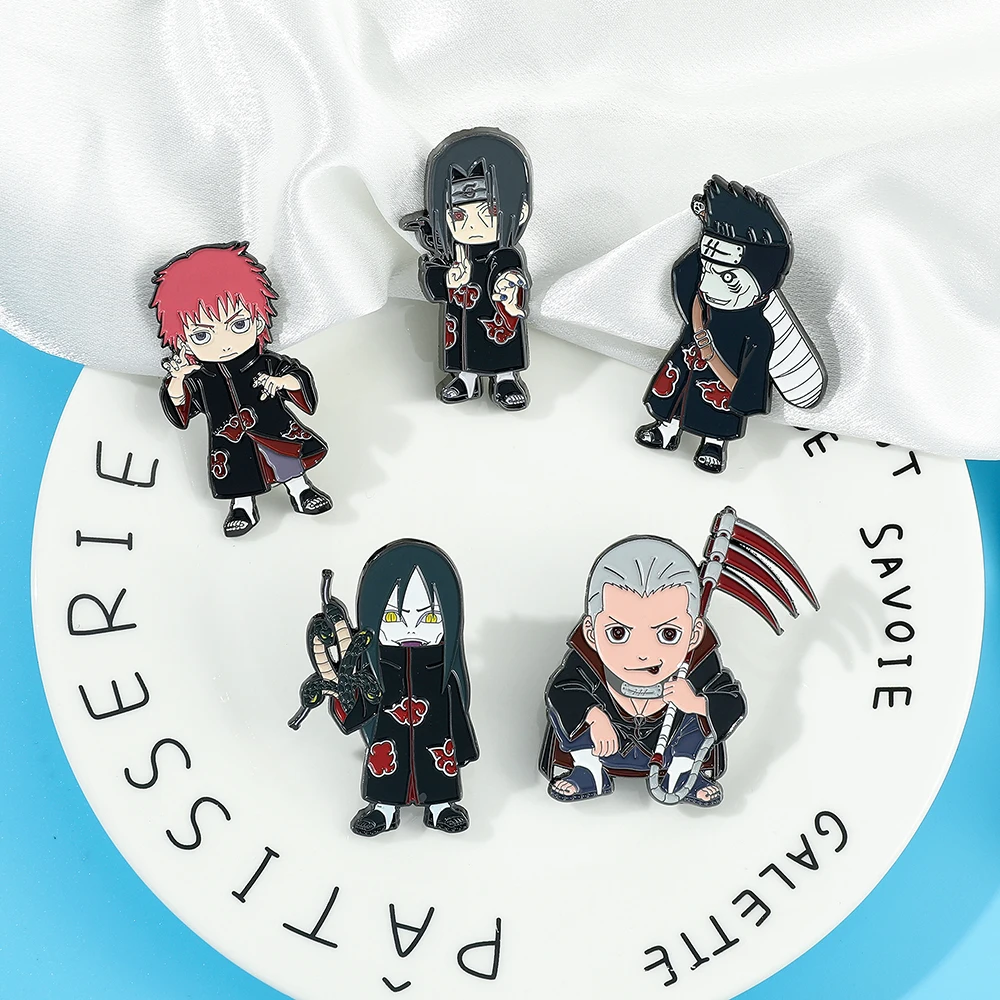 Anime Naruto Esmalte Pins Colete Akatsuki Nuvem Vermelha De Metal Broche  Dos Desenhos Animados Mochila Chapéu Collar Lapela Emblemas Moda Jóias  Presentes