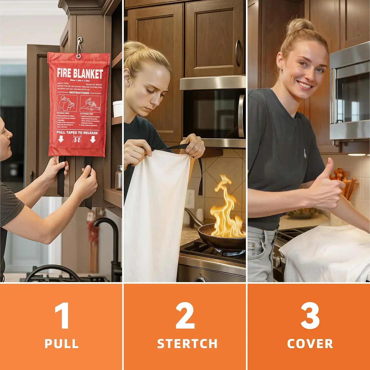 Fire Blanket for Emergency Extinguishing 5