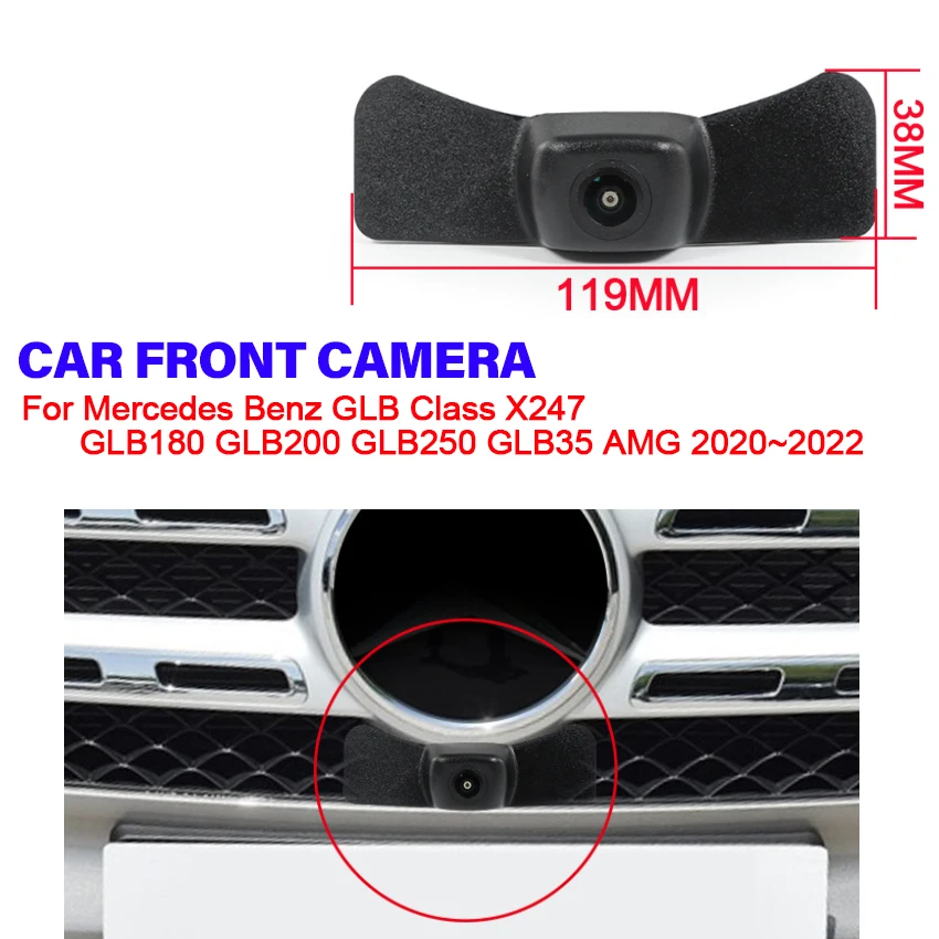 

AHD 1080P Auto Front View Camera For Mercedes Benz GLB Class X247 GLB180 GLB200 GLB250 GLB35 AMG 2020 2021 2022 170° HD CCD