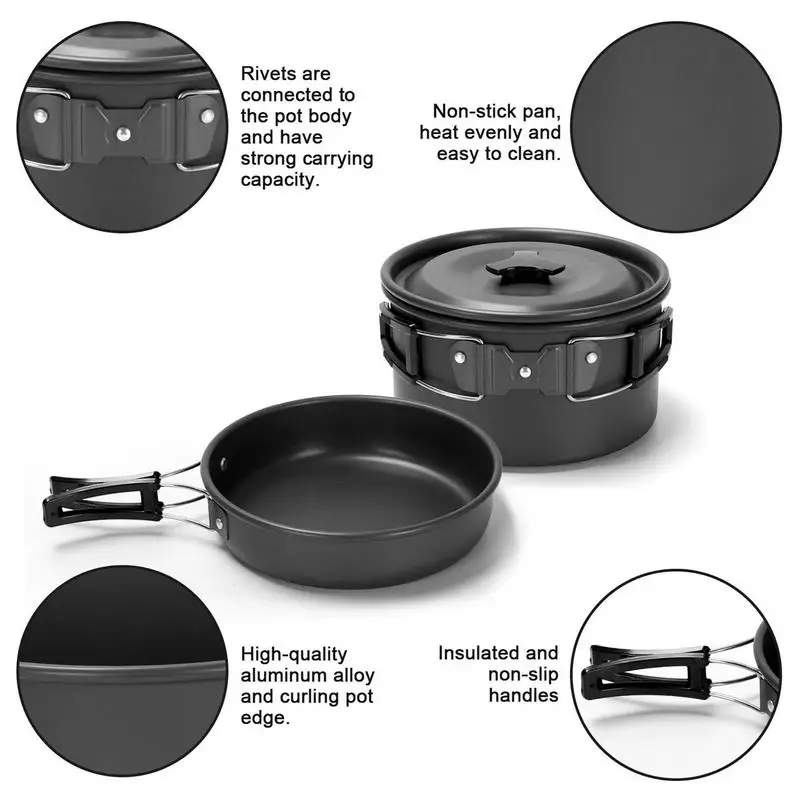 Folding camp cookware Set Camp Cooking Camping Boutique