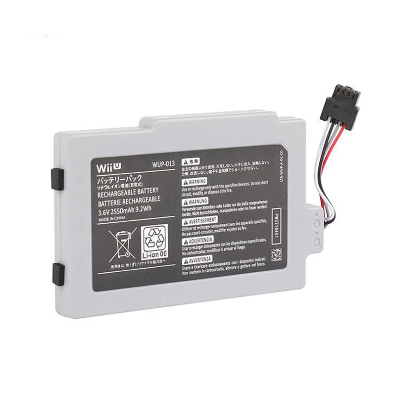 

WUP-013 Wup013 3.6V 2550mah Rechargeable Li-ion Battery Pack for Nintendo WIIU Wii U PAD Wireless Gamepad Controller Batteries