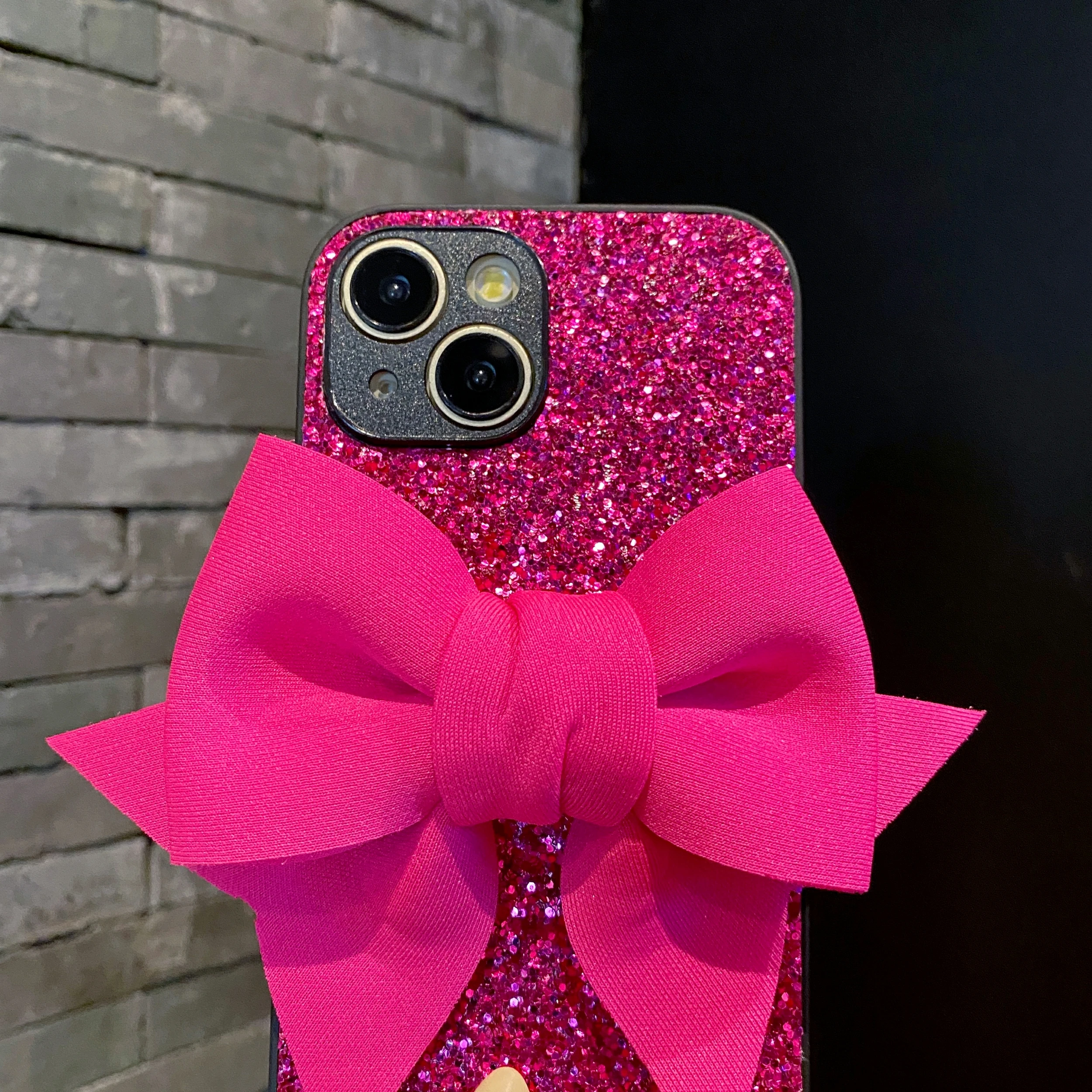 Cute 3D Bowknot Glitter Phone Case - Lovely Shockproof Soft Cover