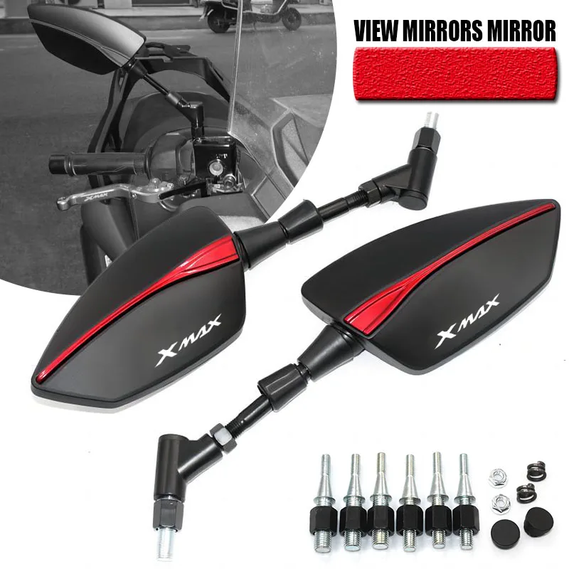 

Боковые зеркала заднего вида для мотоциклов YAMAHA XMAX300, XMAX400, XMAX, 125, XMAX250, XMAX 300, 400, универсальные, 8 мм, 10 мм, скутер