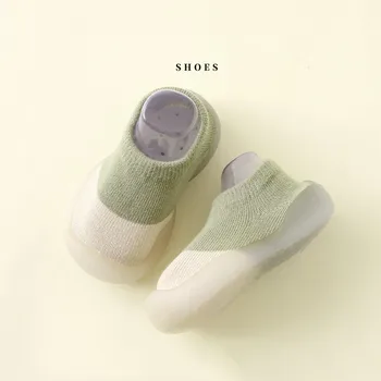 Baby Socks Shoes Infant Color Matching Cute Kids Boys Shoes Doll Soft Soled Child Floor Sneaker BeBe Toddler Girls First Walkers 6