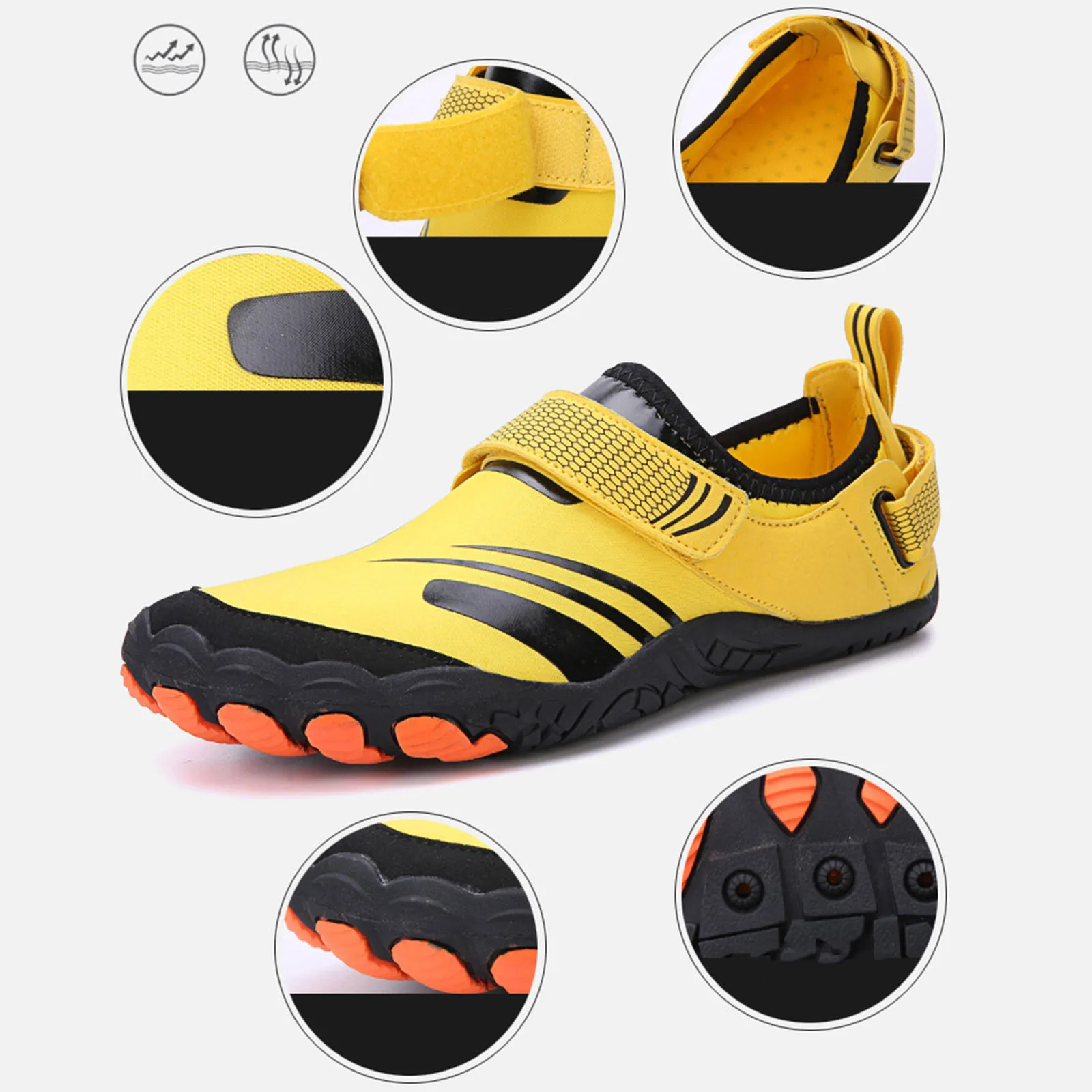 

New Men Sports Shoes Summer Aqua Shoes Fashion Outdoor Sports Cycling Climbing Sneakers Non Slip Comfortable Bike Bicycle Shoes