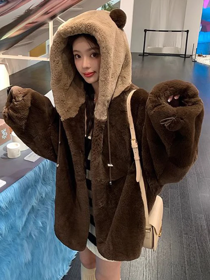 Fleece Coat Fluffy Teddy Bear Jacket Fleece Teddy Bear Winter