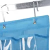 24 Pockets Crystal Clear Over The Door Hanging Shoe Organizer PVC products finishing bag,Simple Household 5