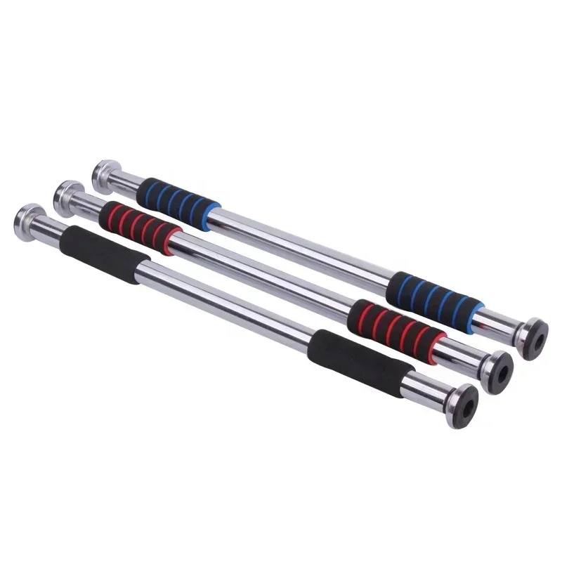 Home Fitness Indoor Pull Up Bar Doorway Mounted Metal Chin Up Bar Horizontal